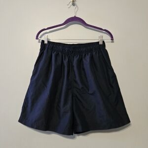OP Blue Swim Trunks Elastic Waistband Lightweight